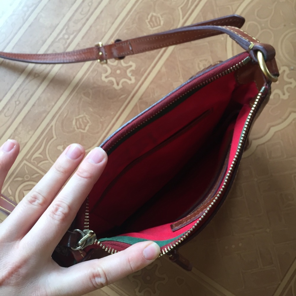 Dooney & Bourke Brown leather crossbody bag - Picture 4 of 4